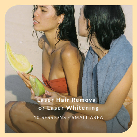 Laser Hair Removal or Laser Whitening - 10 Sessions - Small Area