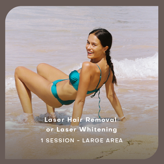 Laser Hair Removal or Laser Whitening - 1 Session - Large Area