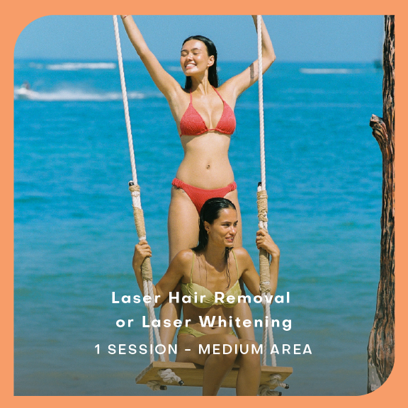 Laser Hair Removal or Laser Whitening - 1 Session - Medium Area