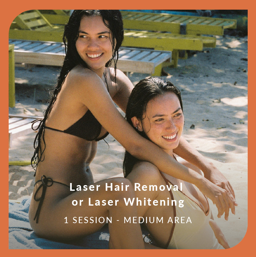 Laser Hair Removal or Laser Whitening - 1 Session - Medium Area