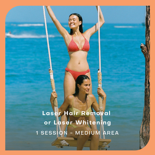 Laser Hair Removal or Laser Whitening - 1 Session - Medium Area